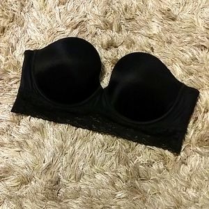 Victoria's Secret Pink strapless bustier bra 36D